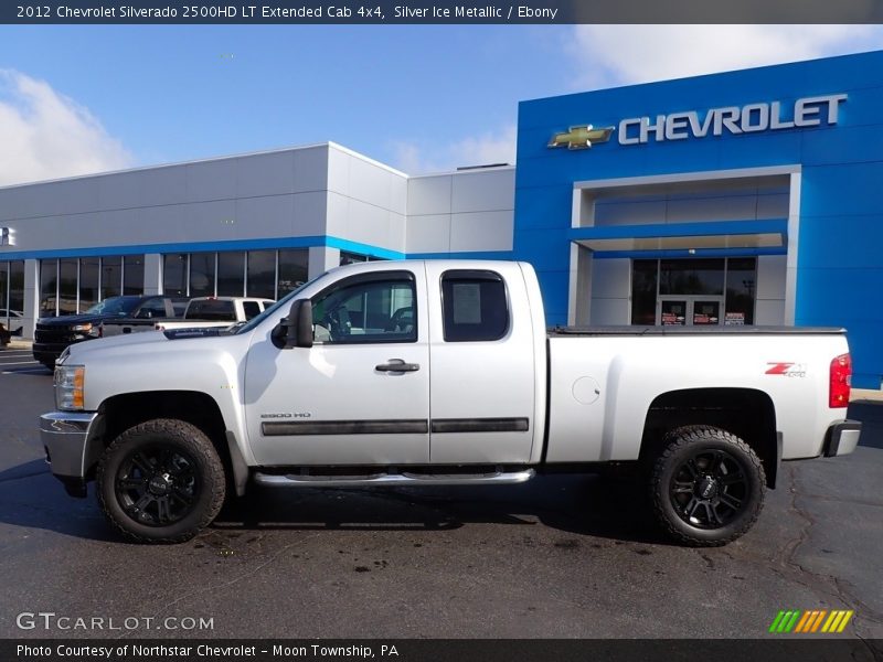 Silver Ice Metallic / Ebony 2012 Chevrolet Silverado 2500HD LT Extended Cab 4x4