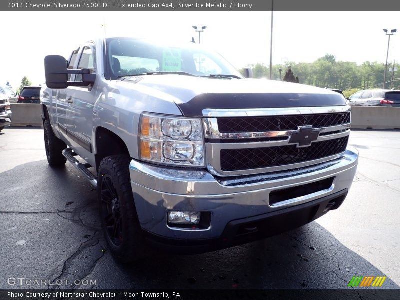 Silver Ice Metallic / Ebony 2012 Chevrolet Silverado 2500HD LT Extended Cab 4x4
