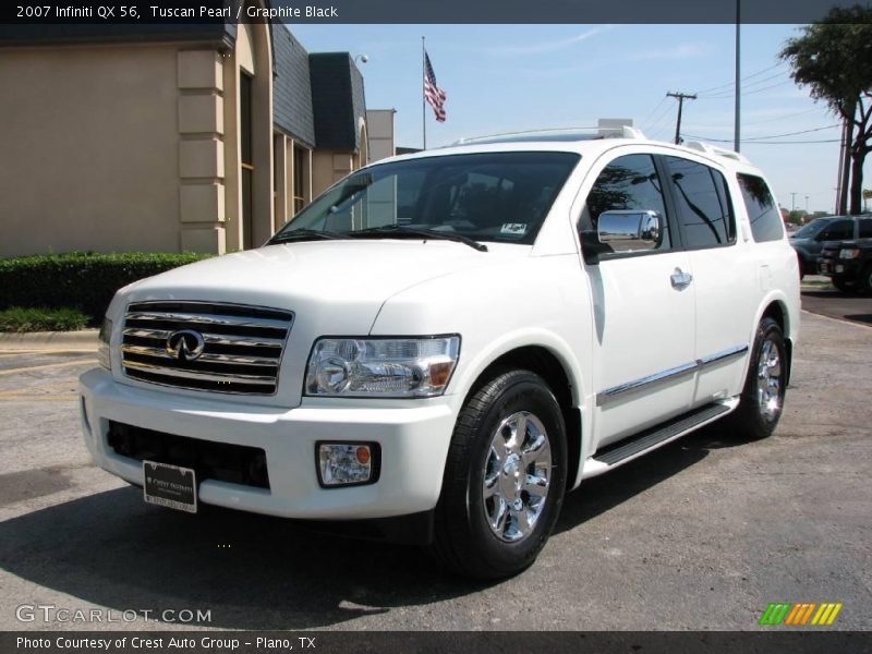 Tuscan Pearl / Graphite Black 2007 Infiniti QX 56