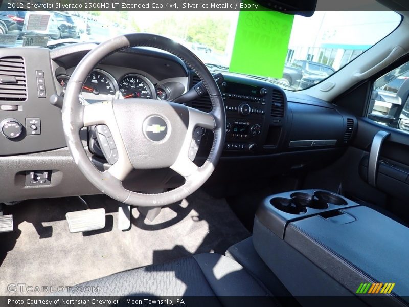 Silver Ice Metallic / Ebony 2012 Chevrolet Silverado 2500HD LT Extended Cab 4x4