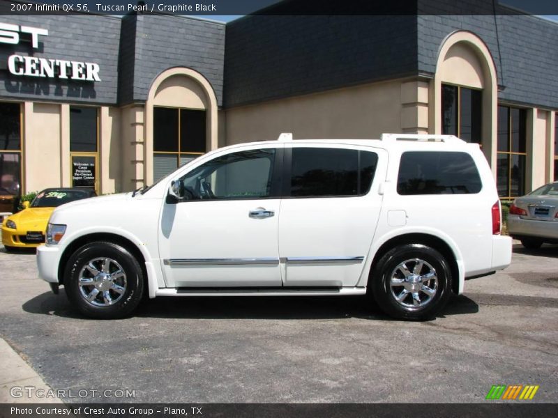 Tuscan Pearl / Graphite Black 2007 Infiniti QX 56