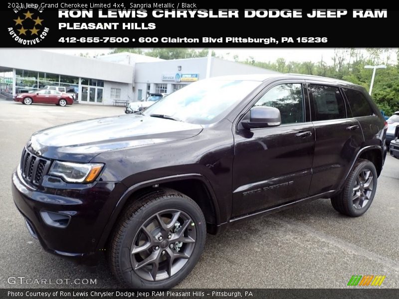 Sangria Metallic / Black 2021 Jeep Grand Cherokee Limited 4x4