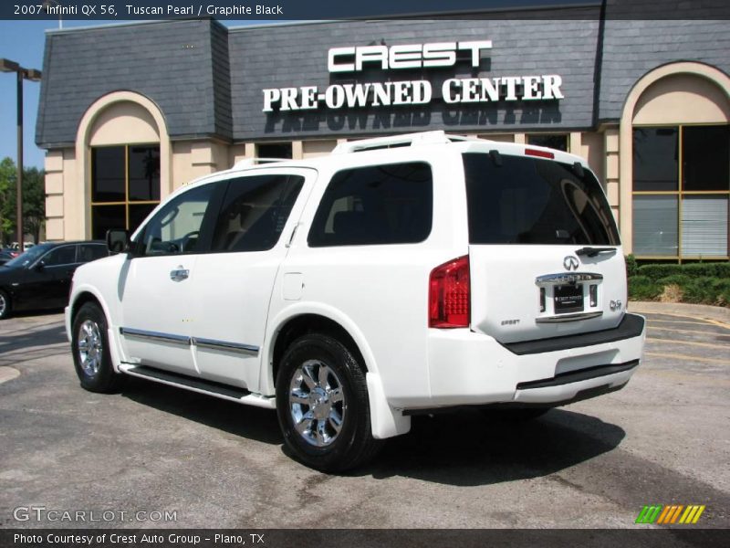 Tuscan Pearl / Graphite Black 2007 Infiniti QX 56