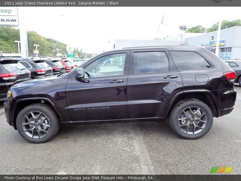 Sangria Metallic / Black 2021 Jeep Grand Cherokee Limited 4x4