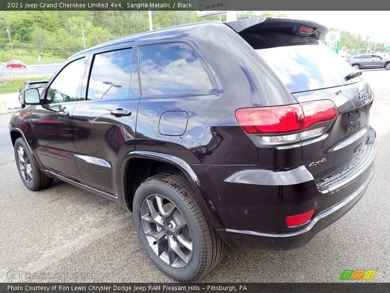 Sangria Metallic / Black 2021 Jeep Grand Cherokee Limited 4x4