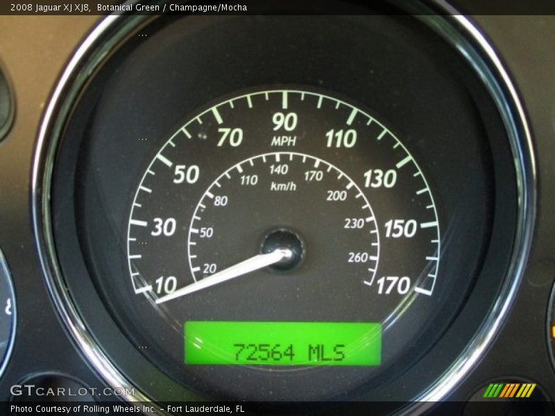 Botanical Green / Champagne/Mocha 2008 Jaguar XJ XJ8