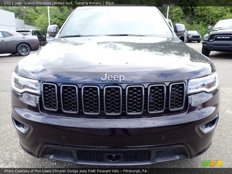 Sangria Metallic / Black 2021 Jeep Grand Cherokee Limited 4x4