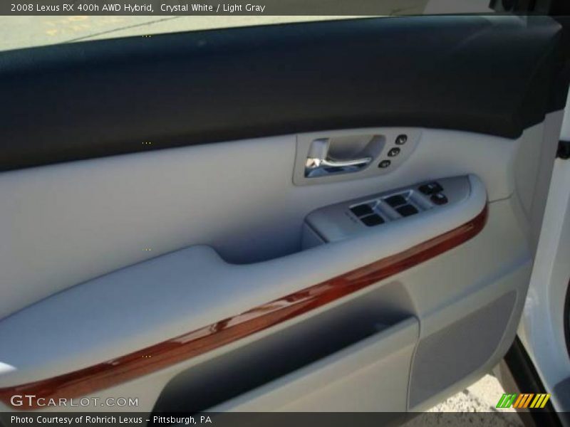 Crystal White / Light Gray 2008 Lexus RX 400h AWD Hybrid