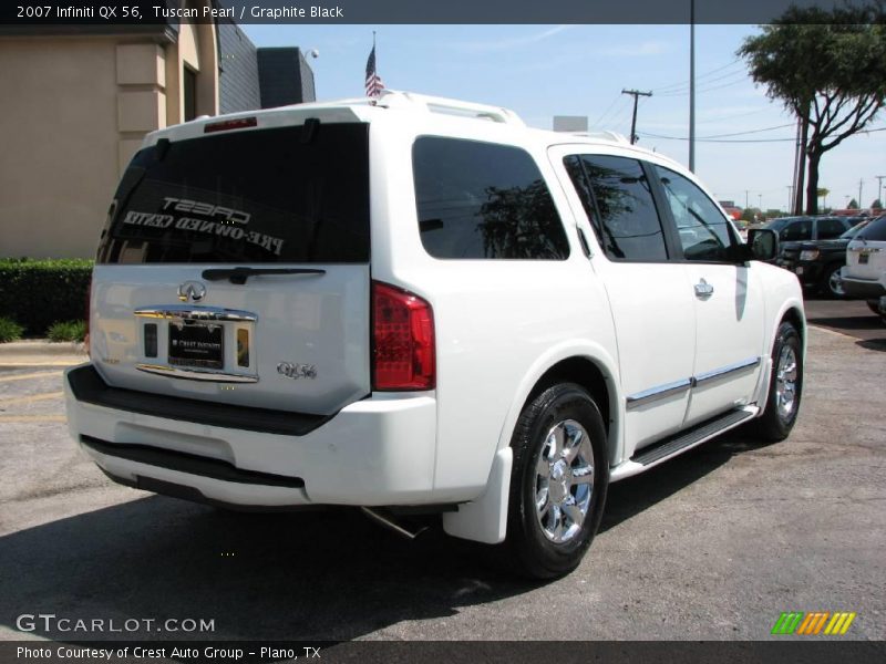 Tuscan Pearl / Graphite Black 2007 Infiniti QX 56