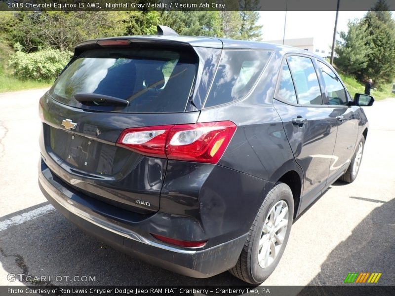 Nightfall Gray Metallic / Medium Ash Gray 2018 Chevrolet Equinox LS AWD