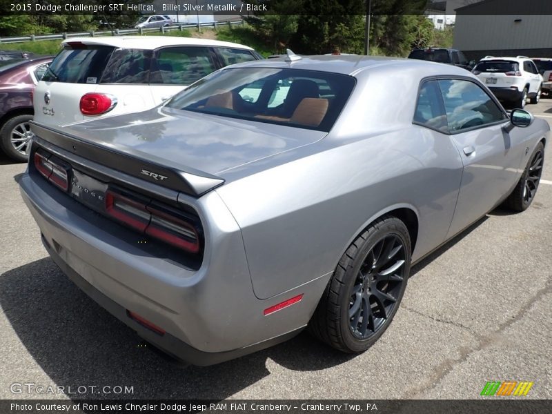 Billet Silver Metallic / Black 2015 Dodge Challenger SRT Hellcat