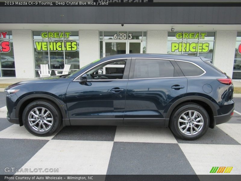 Deep Crystal Blue Mica / Sand 2019 Mazda CX-9 Touring