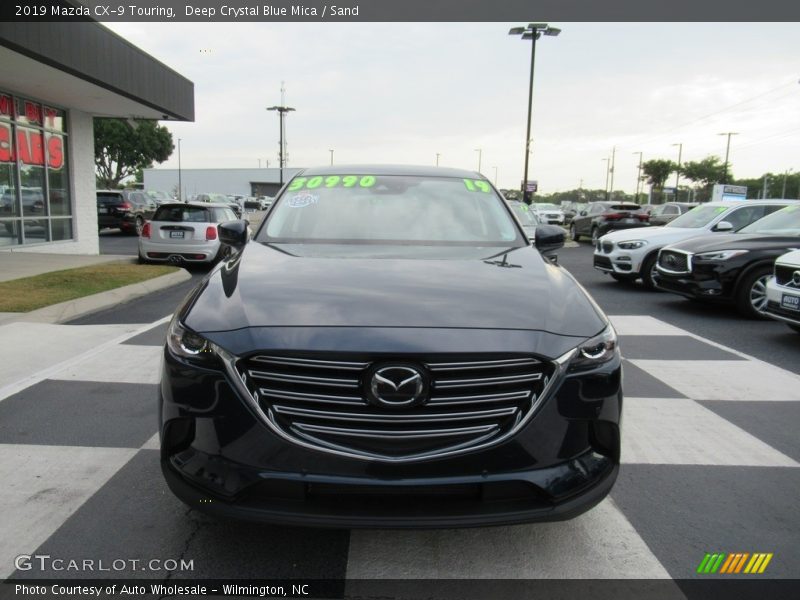 Deep Crystal Blue Mica / Sand 2019 Mazda CX-9 Touring
