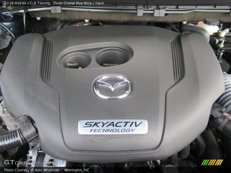 Deep Crystal Blue Mica / Sand 2019 Mazda CX-9 Touring