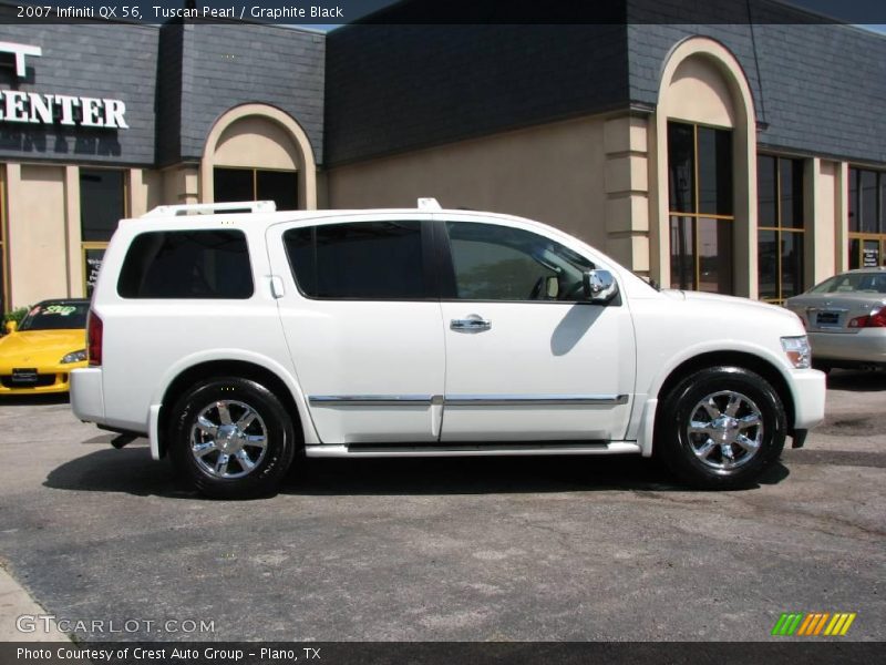 Tuscan Pearl / Graphite Black 2007 Infiniti QX 56