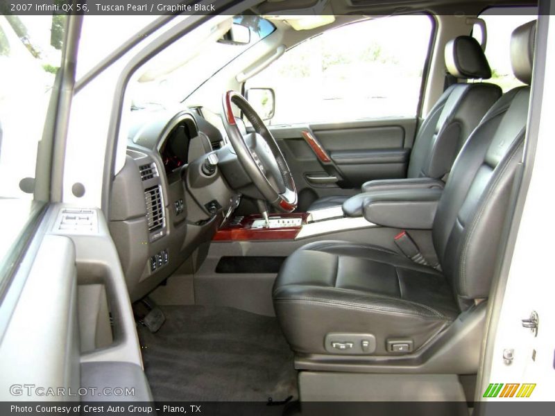 Tuscan Pearl / Graphite Black 2007 Infiniti QX 56