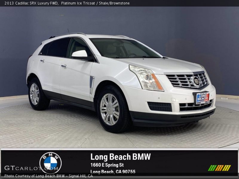 Platinum Ice Tricoat / Shale/Brownstone 2013 Cadillac SRX Luxury FWD
