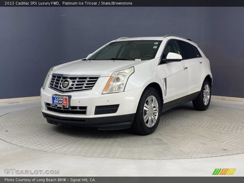 Platinum Ice Tricoat / Shale/Brownstone 2013 Cadillac SRX Luxury FWD