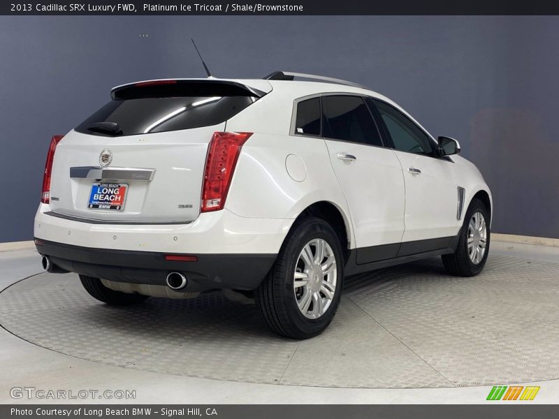 Platinum Ice Tricoat / Shale/Brownstone 2013 Cadillac SRX Luxury FWD