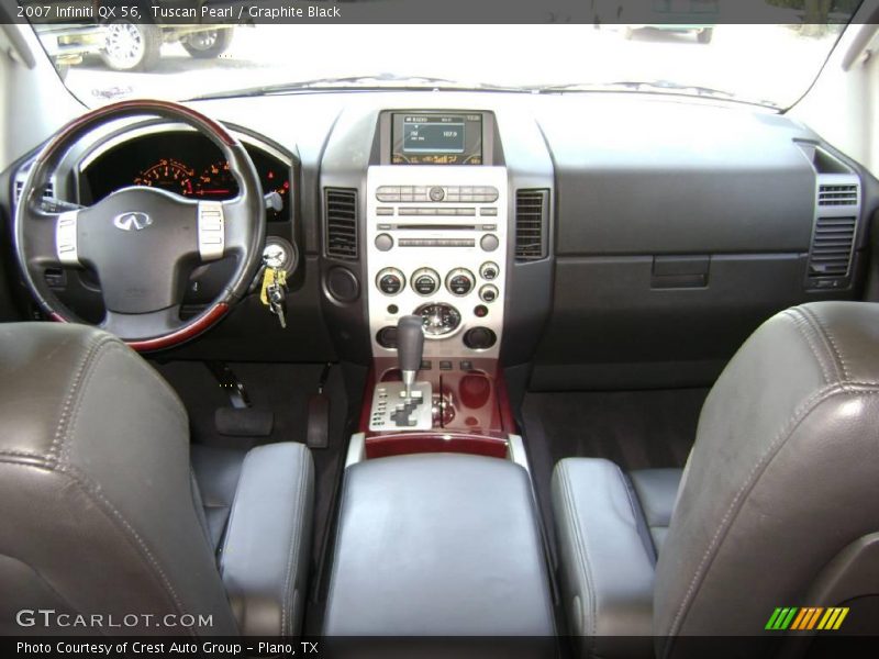 Tuscan Pearl / Graphite Black 2007 Infiniti QX 56