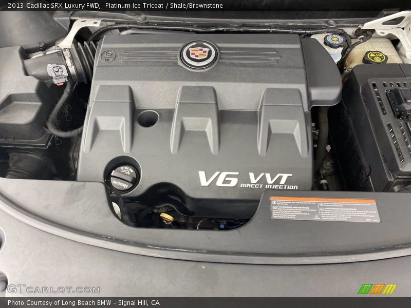 Platinum Ice Tricoat / Shale/Brownstone 2013 Cadillac SRX Luxury FWD