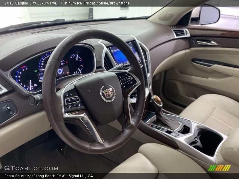 Platinum Ice Tricoat / Shale/Brownstone 2013 Cadillac SRX Luxury FWD