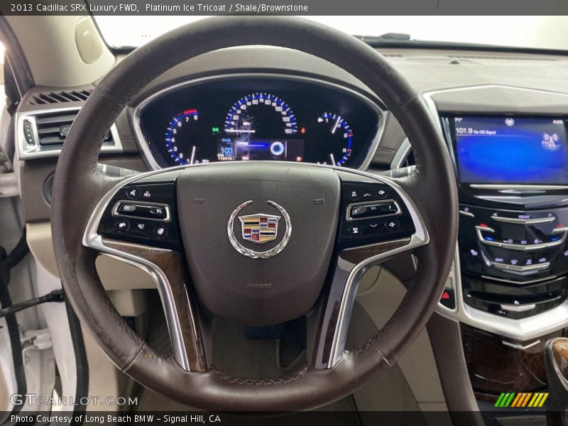 Platinum Ice Tricoat / Shale/Brownstone 2013 Cadillac SRX Luxury FWD