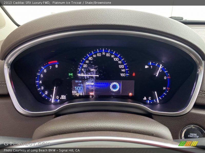 Platinum Ice Tricoat / Shale/Brownstone 2013 Cadillac SRX Luxury FWD