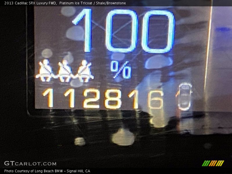 Platinum Ice Tricoat / Shale/Brownstone 2013 Cadillac SRX Luxury FWD