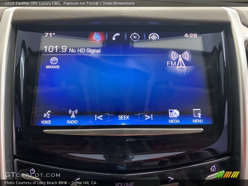 Platinum Ice Tricoat / Shale/Brownstone 2013 Cadillac SRX Luxury FWD