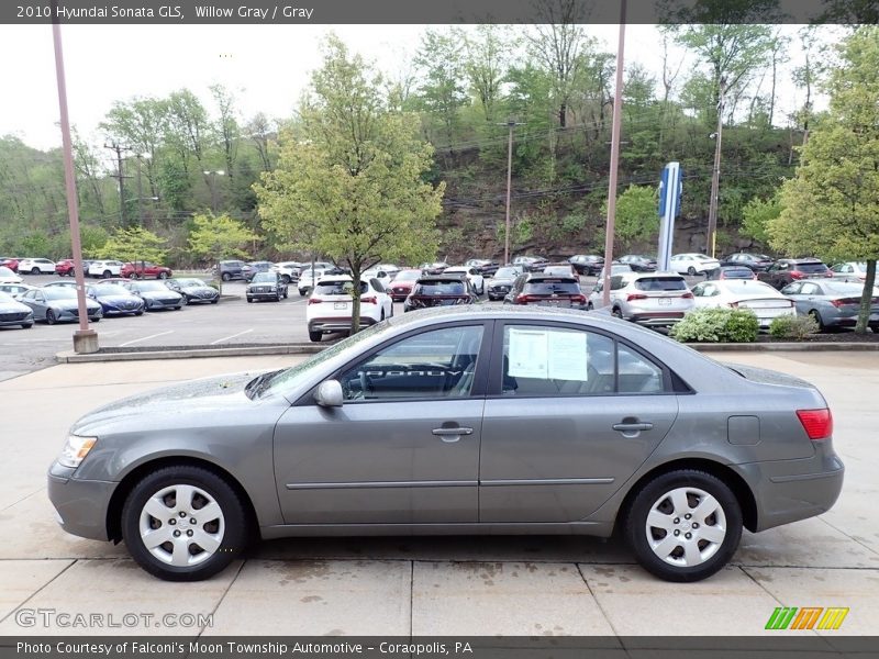 Willow Gray / Gray 2010 Hyundai Sonata GLS