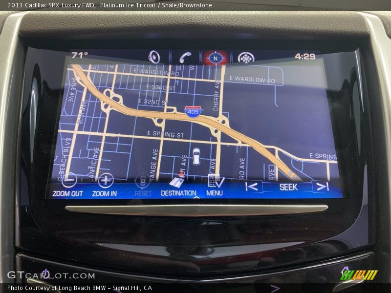 Platinum Ice Tricoat / Shale/Brownstone 2013 Cadillac SRX Luxury FWD