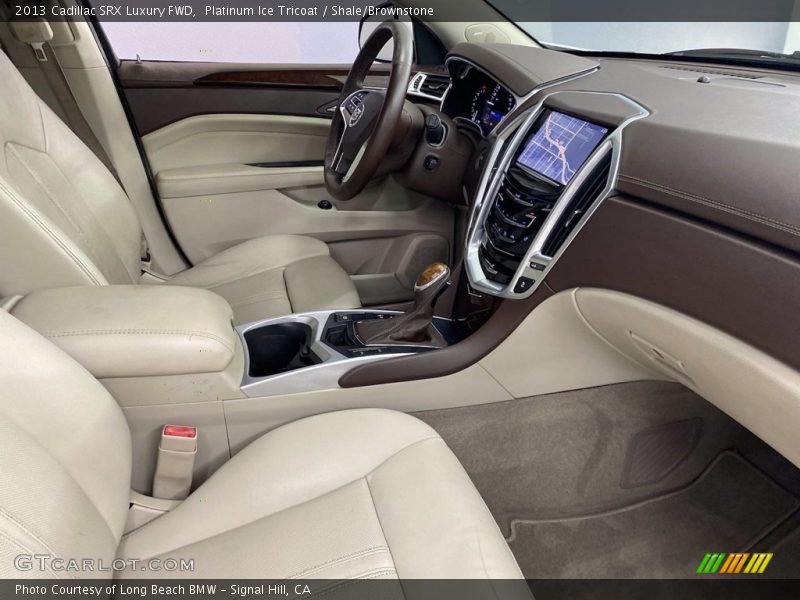 Platinum Ice Tricoat / Shale/Brownstone 2013 Cadillac SRX Luxury FWD