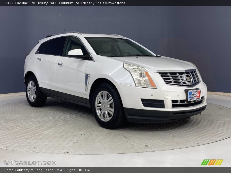Platinum Ice Tricoat / Shale/Brownstone 2013 Cadillac SRX Luxury FWD