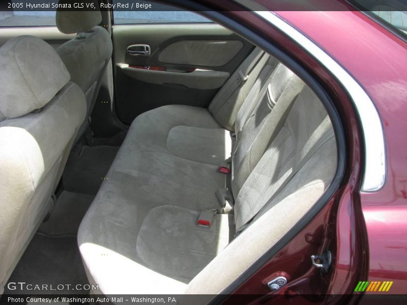 Ruby Red / Beige 2005 Hyundai Sonata GLS V6
