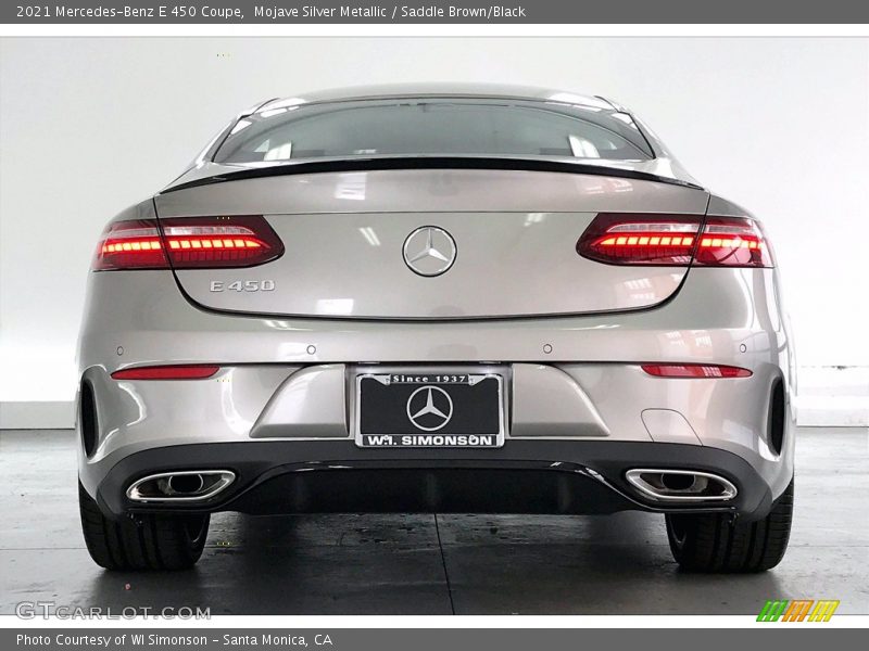 Mojave Silver Metallic / Saddle Brown/Black 2021 Mercedes-Benz E 450 Coupe
