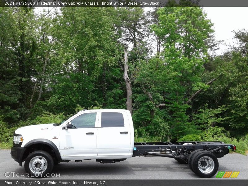 Bright White / Diesel Gray/Black 2021 Ram 5500 Tradesman Crew Cab 4x4 Chassis