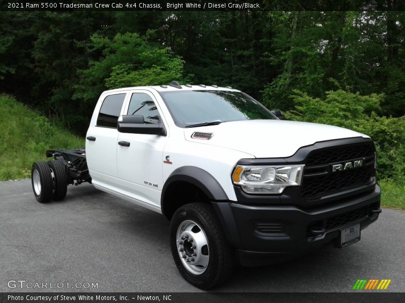 Bright White / Diesel Gray/Black 2021 Ram 5500 Tradesman Crew Cab 4x4 Chassis