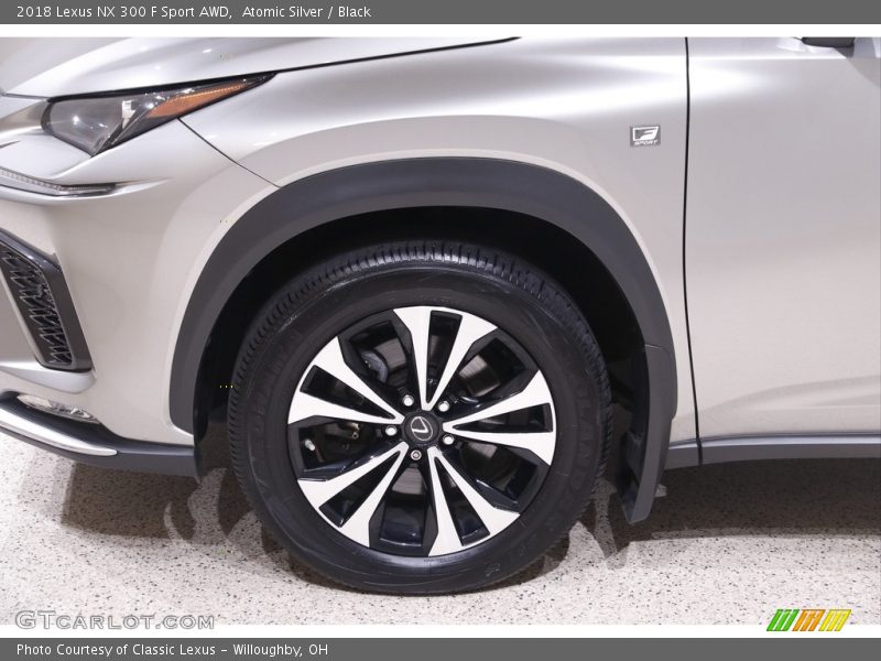 Atomic Silver / Black 2018 Lexus NX 300 F Sport AWD