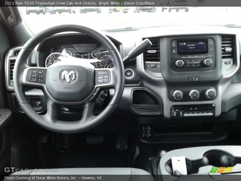 Bright White / Diesel Gray/Black 2021 Ram 5500 Tradesman Crew Cab 4x4 Chassis