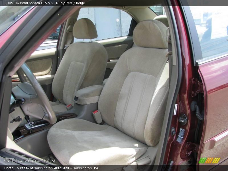 Ruby Red / Beige 2005 Hyundai Sonata GLS V6