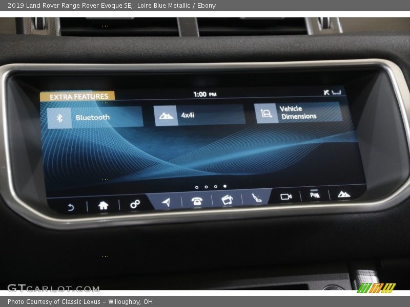 Loire Blue Metallic / Ebony 2019 Land Rover Range Rover Evoque SE