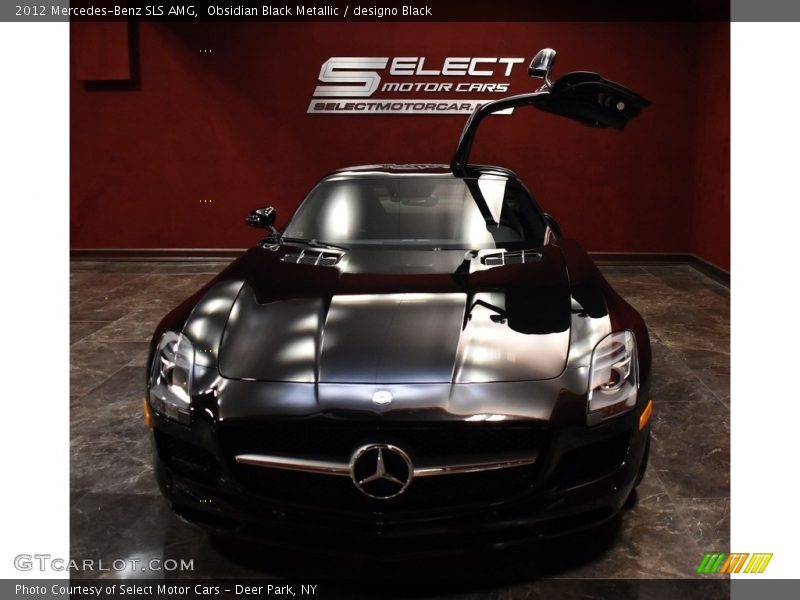 Obsidian Black Metallic / designo Black 2012 Mercedes-Benz SLS AMG