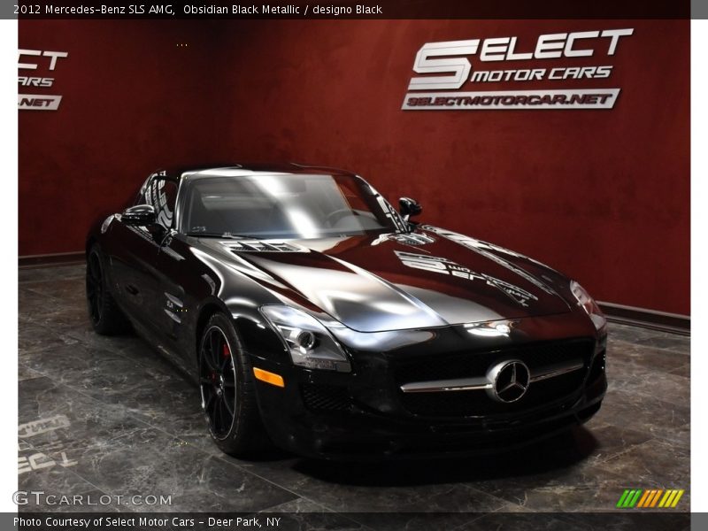 Obsidian Black Metallic / designo Black 2012 Mercedes-Benz SLS AMG