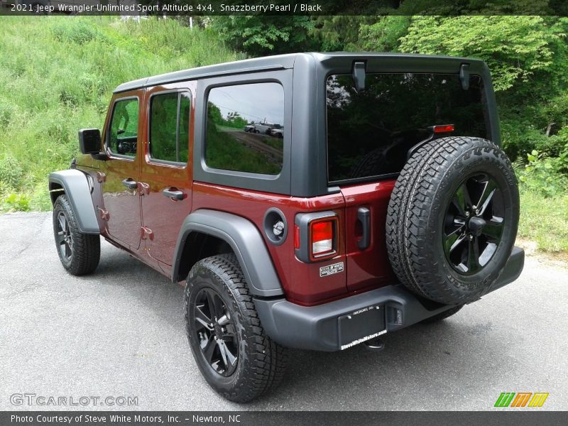 Snazzberry Pearl / Black 2021 Jeep Wrangler Unlimited Sport Altitude 4x4