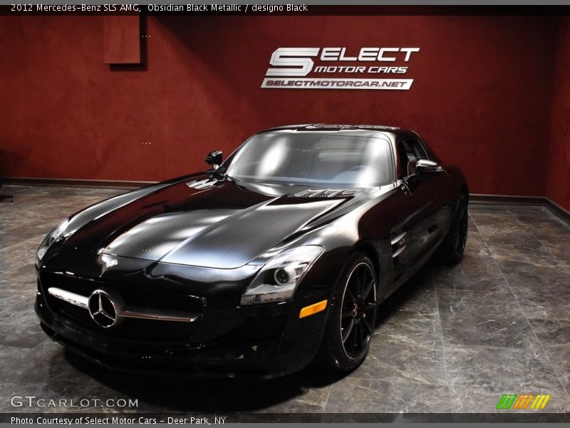 Obsidian Black Metallic / designo Black 2012 Mercedes-Benz SLS AMG