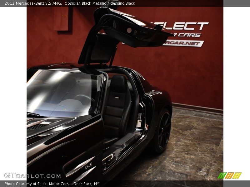 Obsidian Black Metallic / designo Black 2012 Mercedes-Benz SLS AMG