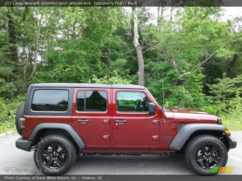 Snazzberry Pearl / Black 2021 Jeep Wrangler Unlimited Sport Altitude 4x4