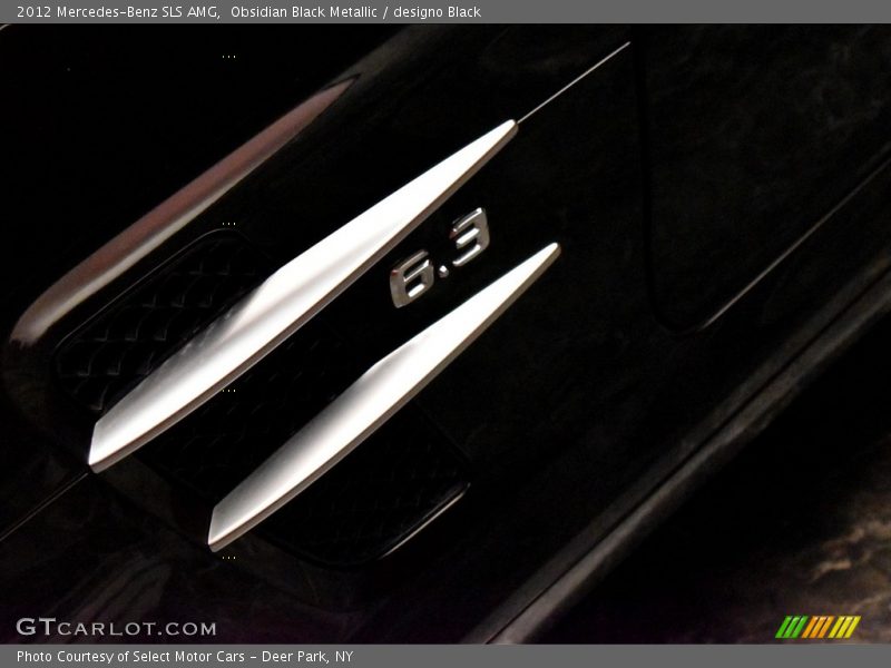 Obsidian Black Metallic / designo Black 2012 Mercedes-Benz SLS AMG