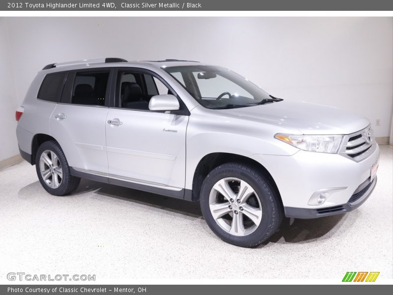 Classic Silver Metallic / Black 2012 Toyota Highlander Limited 4WD